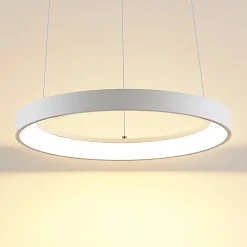 Arcchio Pendellamper|Pendellamper > LED-hængelampe Vivy, Ø 38 cm, hvid, metal
