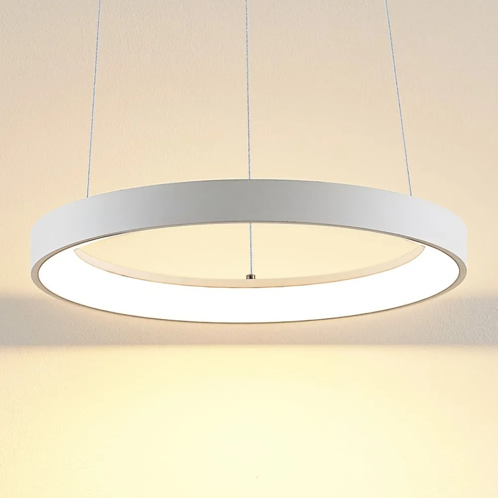 Arcchio Pendellamper|Pendellamper > LED-hængelampe Vivy, Ø 38 cm, hvid, metal
