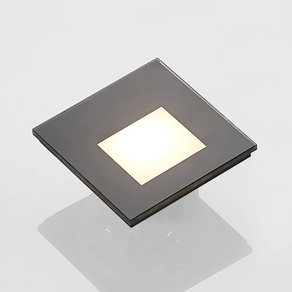 Arcchio Væglamper|Indbygningsspots > LED-indbygningslampe Vexi, 7,8 cm x 7,8 cm, sort, CCT
