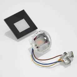 Arcchio Væglamper|Indbygningsspots > LED-indbygningslampe Vexi, 7,8 cm x 7,8 cm, sort, CCT