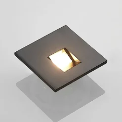 Arcchio Væglamper|Indbygningsspots > LED-indbygningslampe Vexi, 7,5 cm x 7,5 cm, sort, CCT