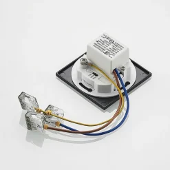 Arcchio Væglamper|Indbygningsspots > LED-indbygningslampe Vexi, 7,5 cm x 7,5 cm, sort, CCT