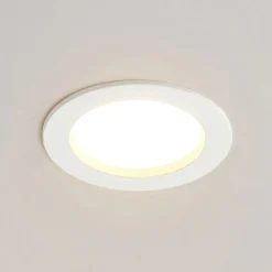 Arcchio Loftlamper|Indbygningsspots > LED-indbygningslampe Milaine, Ø 10 cm, hvid, dæmpbar