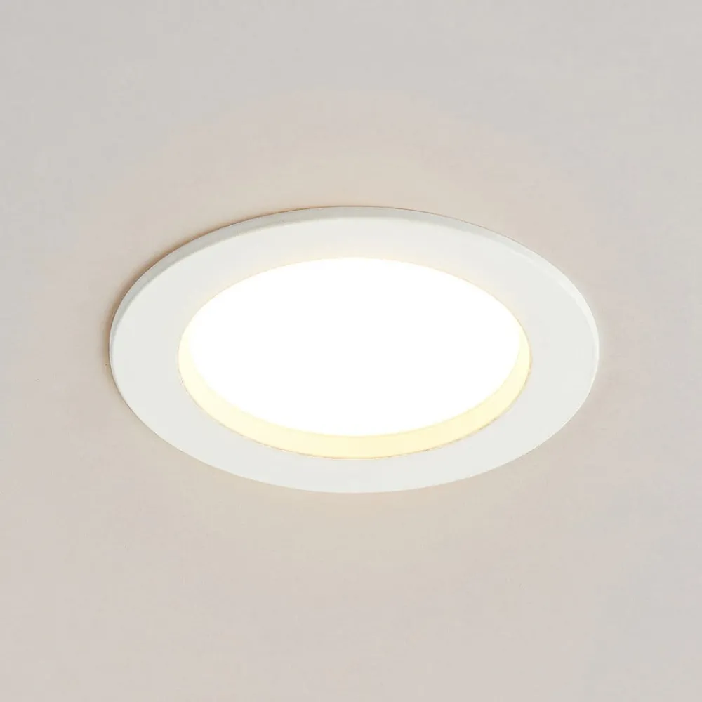 Arcchio Loftlamper|Indbygningsspots > LED-indbygningslampe Milaine, Ø 10 cm, hvid, dæmpbar