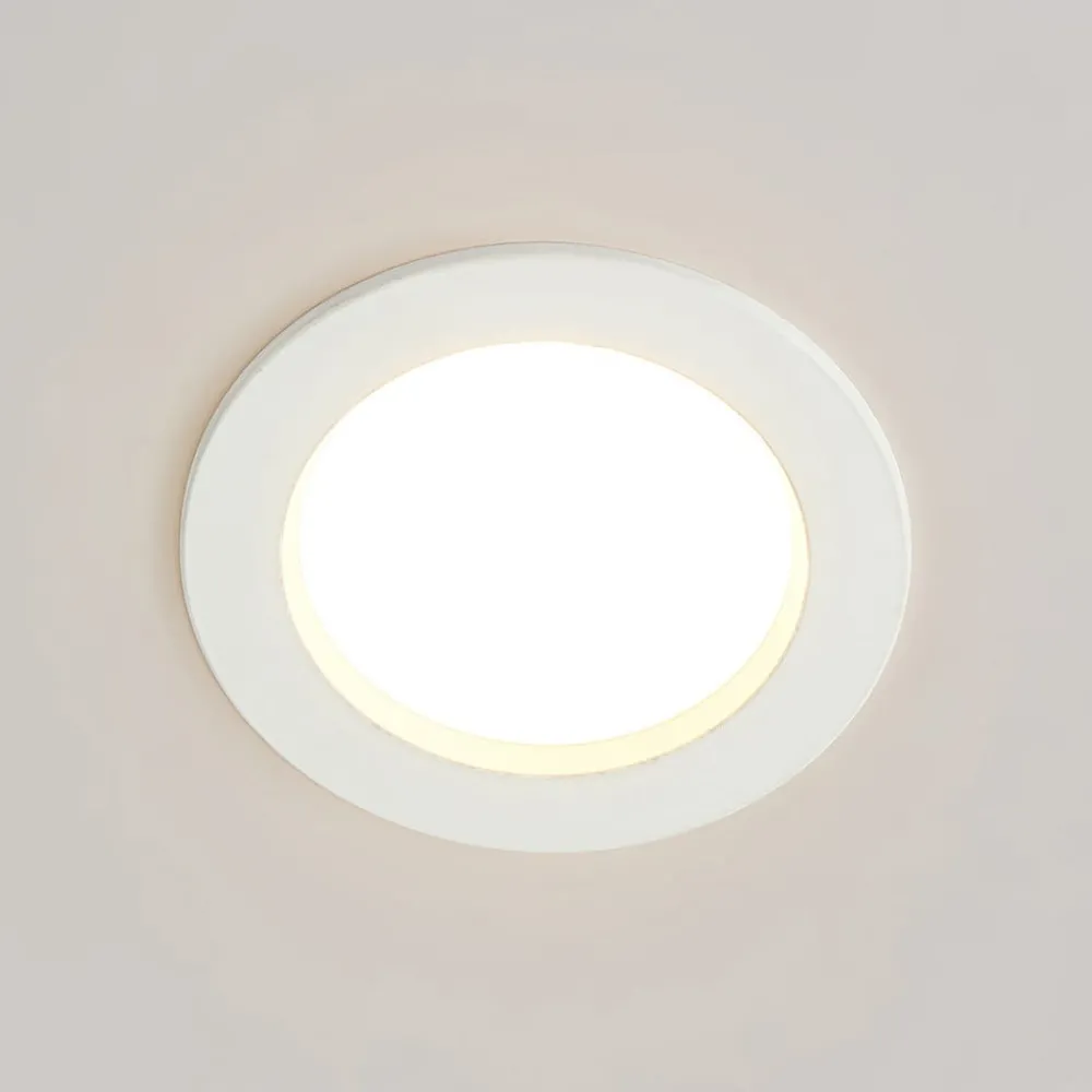 Arcchio Loftlamper|Indbygningsspots > LED-indbygningslampe Milaine, Ø 10 cm, hvid, dæmpbar