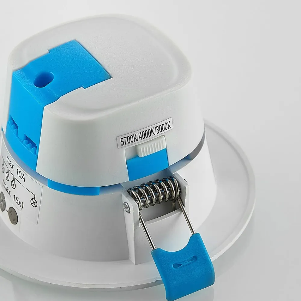 Arcchio Loftlamper|Indbygningsspots > LED-indbygningslampe Milaine, Ø 10 cm, hvid, dæmpbar