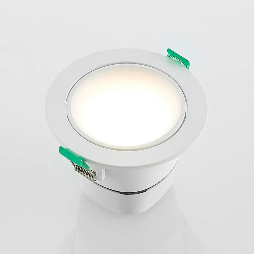 Arcchio Loftlamper|Indbygningsspots > LED-indbygningslampe Katerin, 10 cm, hvid, drejelig