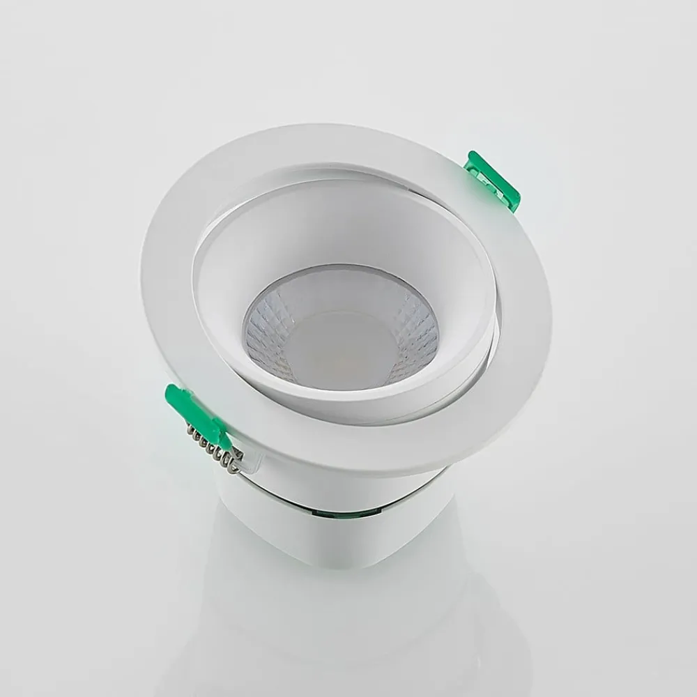 Arcchio Loftlamper|Indbygningsspots > LED-indbygningslampe Katerin, 10 cm, hvid, drejelig