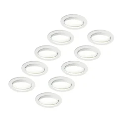 Arcchio Loftlamper|Indbygningsspots > LED-indbygningslampe Katerin, hvid, drejelig, sæt med 10 stk
