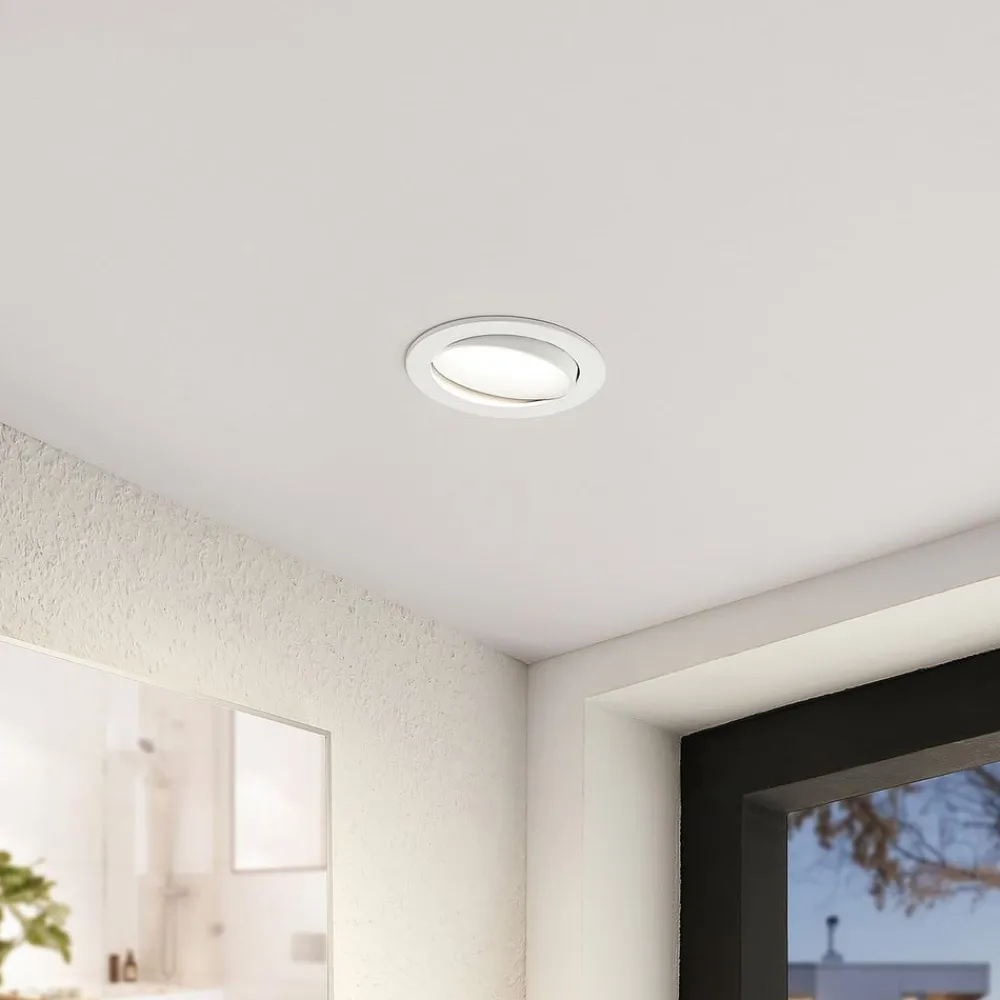 Loftlamper ^ Arcchio LED-indbygningslampe Katerin, hvid, drejelig, 2-pak