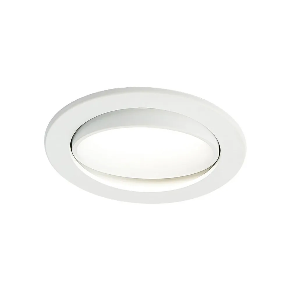 Loftlamper ^ Arcchio LED-indbygningslampe Katerin, hvid, drejelig, 2-pak