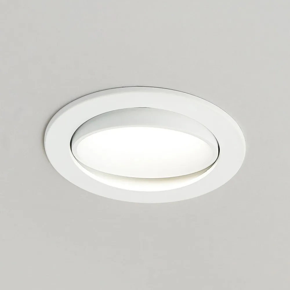 Loftlamper ^ Arcchio LED-indbygningslampe Katerin, hvid, drejelig, 2-pak