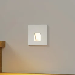 Arcchio Gang|Væglamper > LED-indbygningslampe Vexi, 7,5 cm x 7,5 cm, sølv, CCT