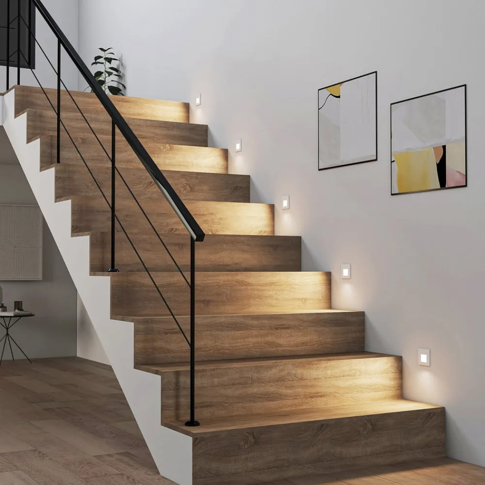 Arcchio Gang|Pendellamper > LED-indbygningslampe Vexi, 7,8 cm x 7,8 cm, hvid, CCT