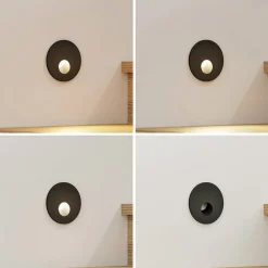 Indbygningsspots|Spotlights ^ Arcchio LED-indbygningslampe Neru, 7 cm, hvid, kantet, sensor
