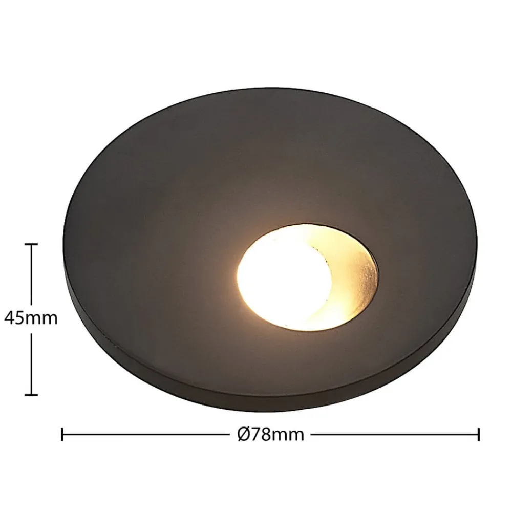 Indbygningsspots|Spotlights ^ Arcchio LED-indbygningslampe Neru, 7 cm, hvid, kantet, sensor