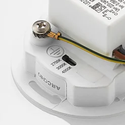 Indbygningsspots|Spotlights ^ Arcchio LED-indbygningslampe Neru, 7 cm, hvid, kantet, sensor