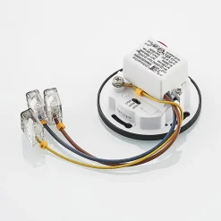 Arcchio Indbygningsspots|Væglamper > LED-indbygningslampe Vexi, Ø 7,5 cm, sort, aluminium, CCT