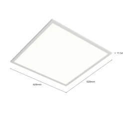 Arcchio Arbejdsrum/Kontor|Loftlamper > LED-indsatspanel Vinas, 4.000 K, 36 W, 62 cm x 62 cm