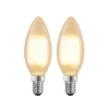 Arcchio Dæmpbar Led-Pære|Led Pærer > LED-kertepære E14, 4 W, 2.700 K, dæmpbar, sæt med 2 stk