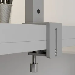 Arcchio Bordlamper > LED-klemmelampe Jolinda, sølv, metal, dæmpbar