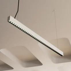 Arbejdsrum/Kontor|Pendellamper ^ Arcchio LED-kontorhængelampe Jolinda slim, metal, op/ned