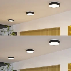 Arcchio Gang|Loftlamper > LED-loftlampe Aleksi, Ø 45 cm, sort, metal, CCT