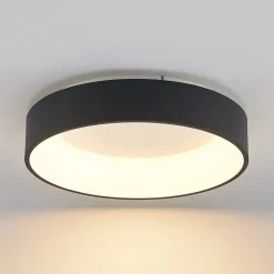 Arcchio Gang|Loftlamper > LED-loftlampe Aleksi, Ø 45 cm, sort, metal, CCT
