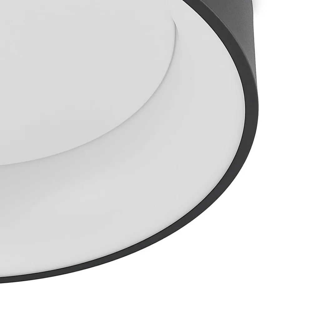 Arcchio Gang|Loftlamper > LED-loftlampe Aleksi, Ø 45 cm, sort, metal, CCT