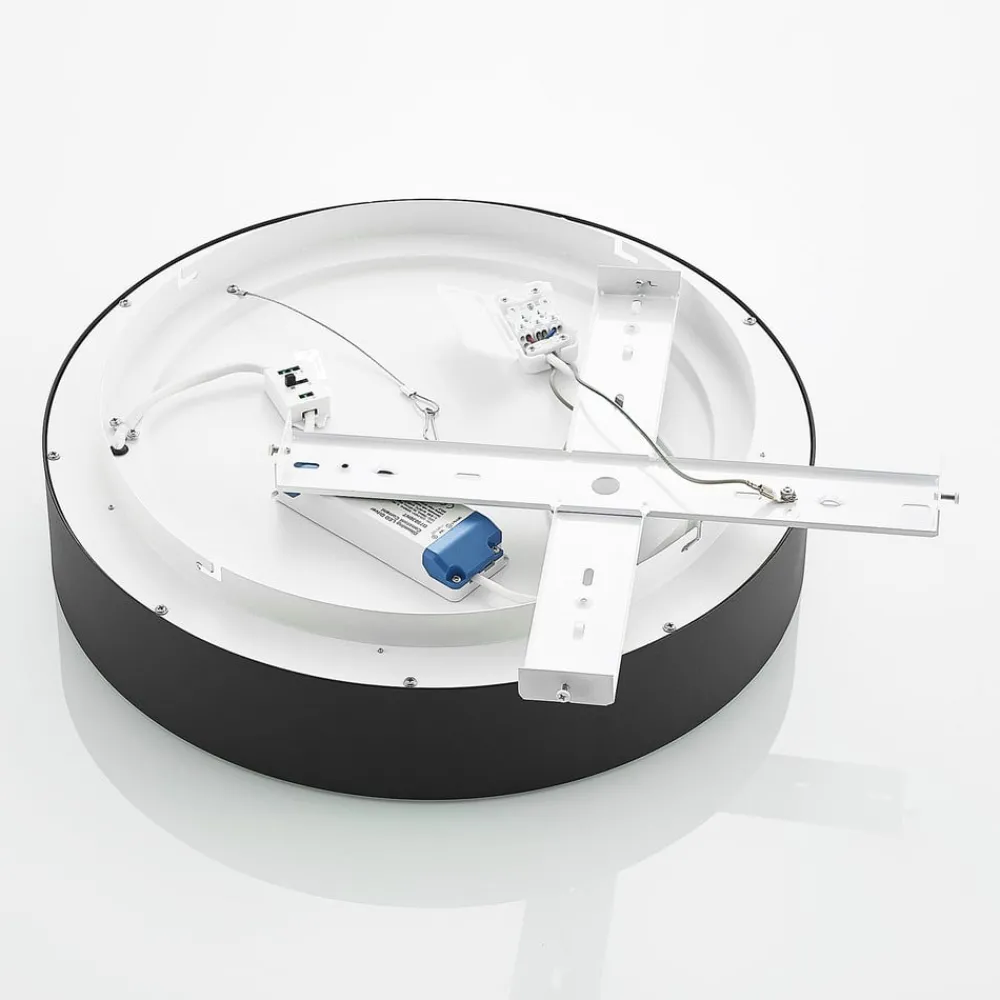 Arcchio Gang|Loftlamper > LED-loftlampe Aleksi, Ø 45 cm, sort, metal, CCT