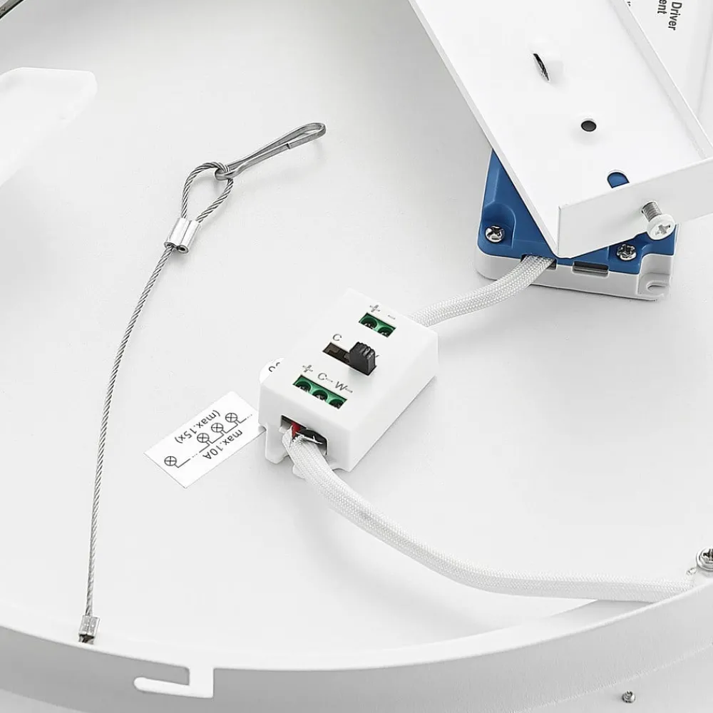 Arcchio Gang|Loftlamper > LED-loftlampe Aleksi, Ø 45 cm, sort, metal, CCT
