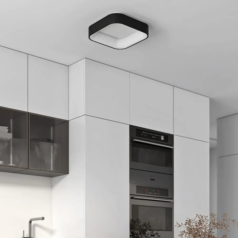 Arcchio Gang|Loftlamper > LED-loftlampe Aleksi, 45 x 45 cm, sort, CCT
