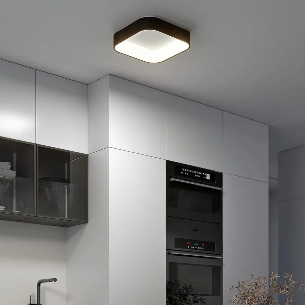 Arcchio Gang|Loftlamper > LED-loftlampe Aleksi, 45 x 45 cm, sort, CCT