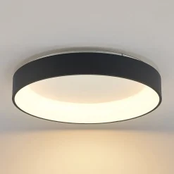 Arcchio Gang|Loftlamper > LED-loftlampe Aleksi, Ø 60 cm, sort, metal, CCT