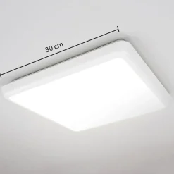 Arcchio Loftlamper|Loftlamper > LED-loftlampe Augustin, 30 x 30 cm, hvid, IP54