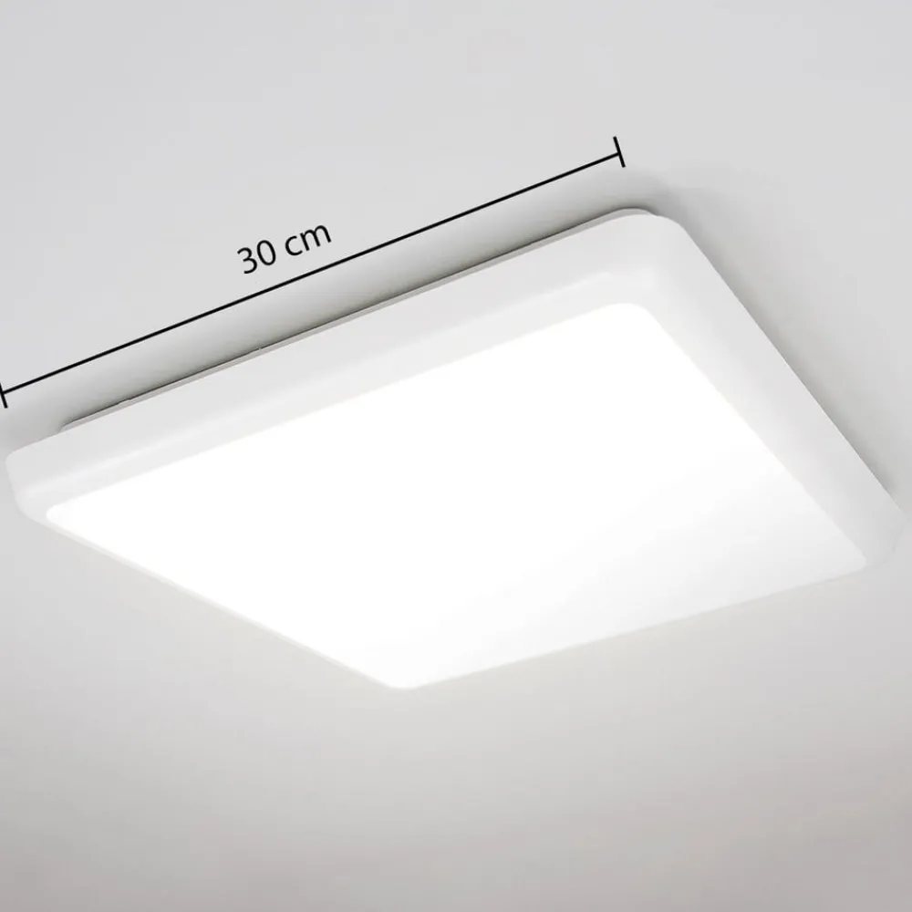 Arcchio Loftlamper|Loftlamper > LED-loftlampe Augustin, 30 x 30 cm, hvid, IP54