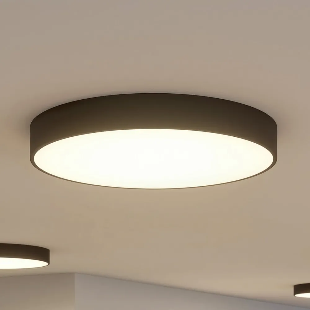 Loftlamper|Loftlamper ^ Arcchio LED-loftlampe Noabelle, Ø 80 cm, sort, metal