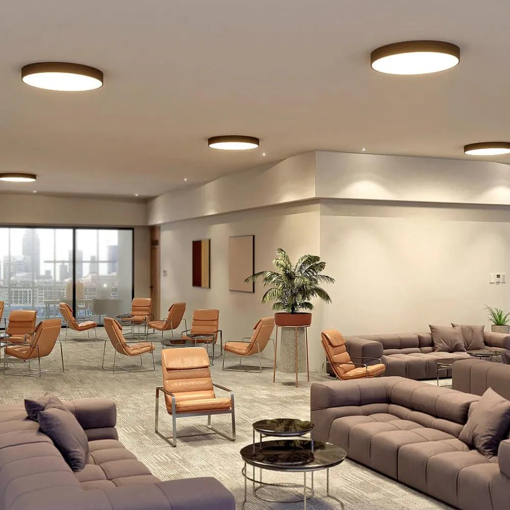 Loftlamper|Loftlamper ^ Arcchio LED-loftlampe Noabelle, Ø 80 cm, sort, metal