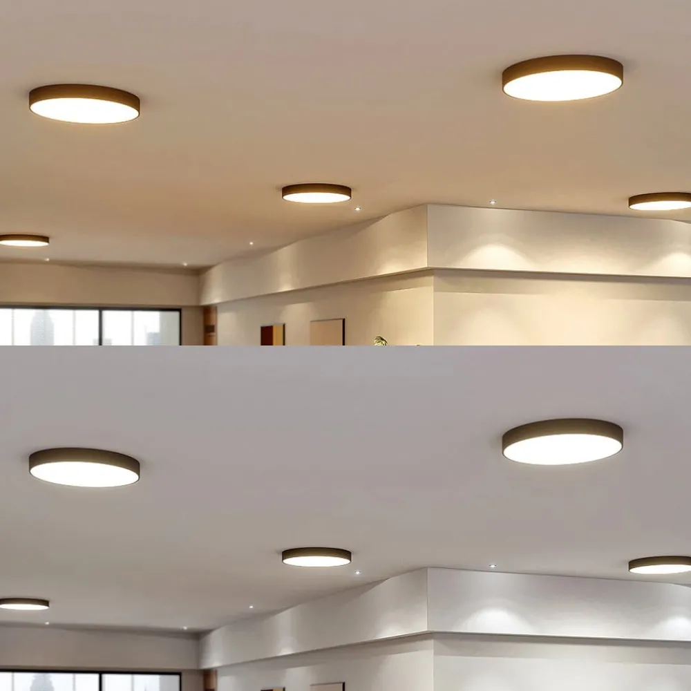 Loftlamper|Loftlamper ^ Arcchio LED-loftlampe Noabelle, Ø 80 cm, sort, metal