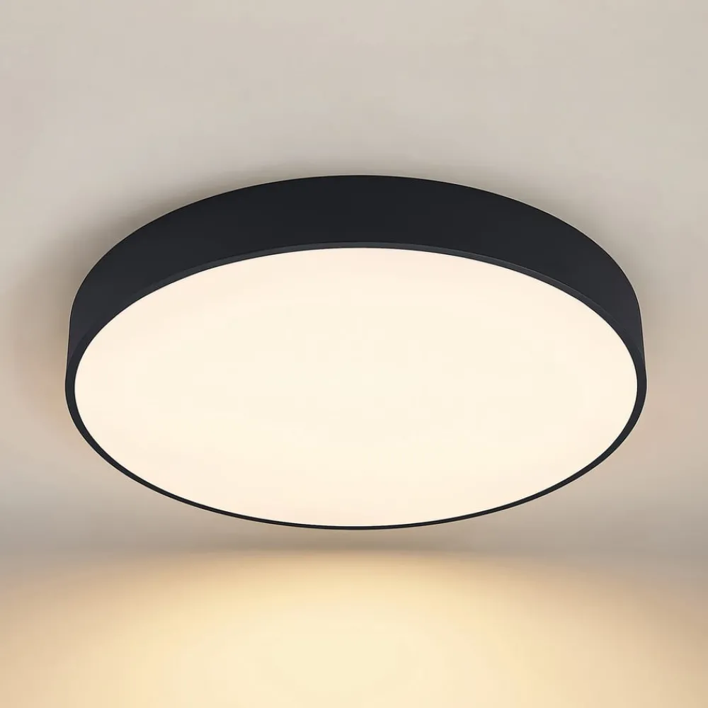 Loftlamper|Loftlamper ^ Arcchio LED-loftlampe Noabelle, Ø 80 cm, sort, metal