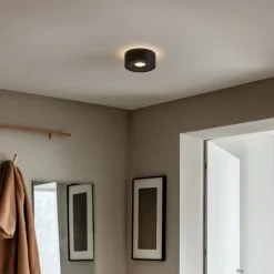 Loftlamper|Loftlamper ^ Arcchio LED-loftlampe Rotari, Ø 12 cm, op & ned, sort