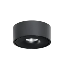 Loftlamper|Loftlamper ^ Arcchio LED-loftlampe Rotari, Ø 12 cm, op & ned, sort