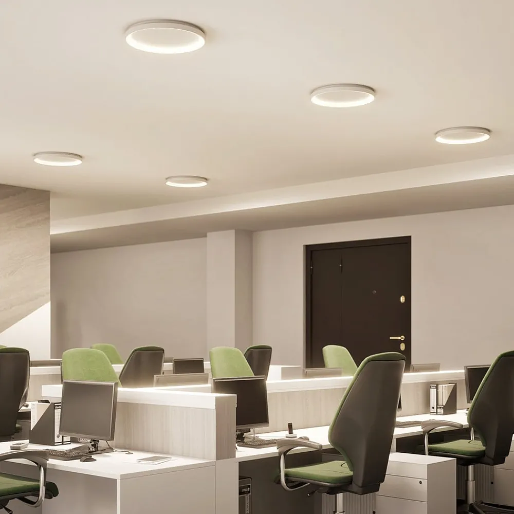 Arcchio Gang|Loftlamper > LED-loftlampe Vivy, Ø 58 cm, hvid, metal