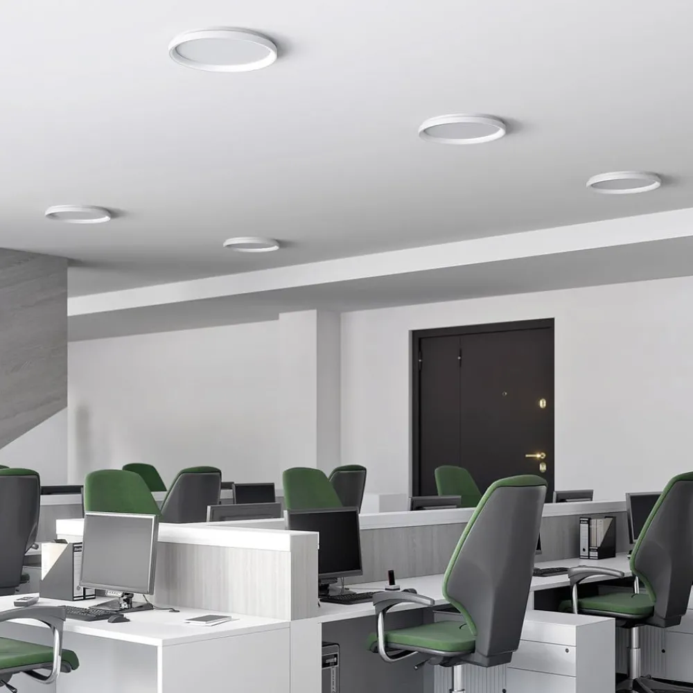 Arcchio Gang|Loftlamper > LED-loftlampe Vivy, Ø 58 cm, hvid, metal