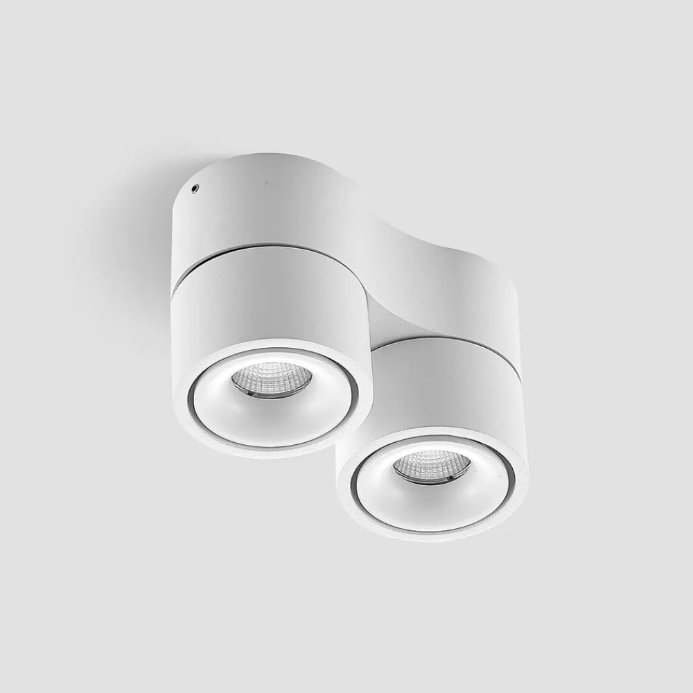 Gang|Loftlamper ^ Arcchio LED-loftspot Rotari, hvid, 2 lyskilder, 1362lm