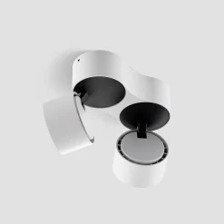 Gang|Loftlamper ^ Arcchio LED-loftspot Rotari, hvid, 2 lyskilder, 1362lm
