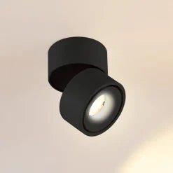 Loftlamper ^ Arcchio LED-loftspot Rotari, 980lm, 1 lyskilde, sort