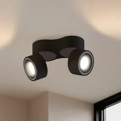 Arbejdsrum/Kontor|Loftlamper ^ Arcchio LED-loftspot Rotari, 1960lm, 2 lyskilder, sort