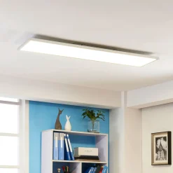 Arbejdsrum/Kontor|Loftlamper ^ Arcchio LED-panel Arthur, 120 x 30 cm, sølv, 4000 K
