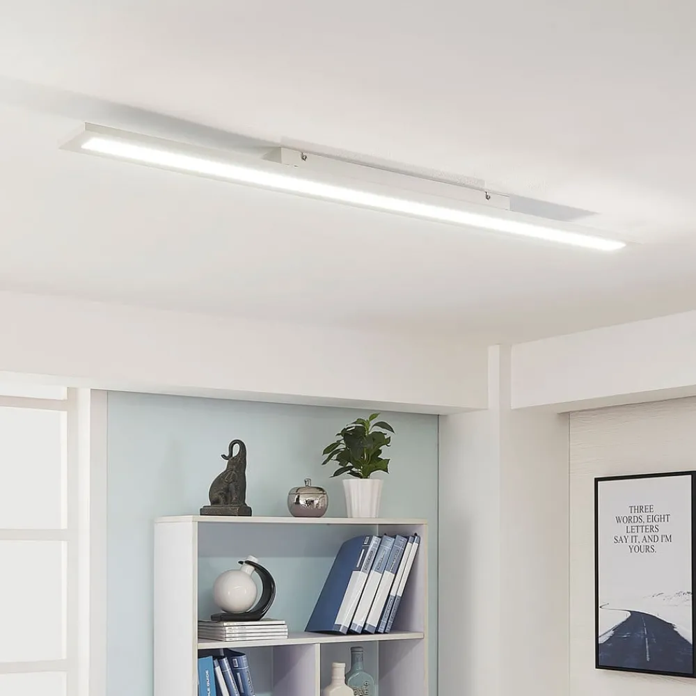 Arbejdsrum/Kontor|Loftlamper ^ Arcchio LED-panel Arya, 120 cm, hvid, dæmpbar, aluminium